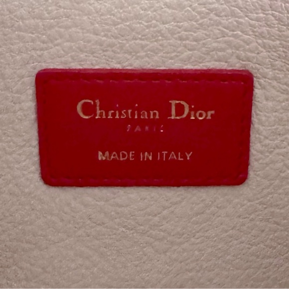 NEW DIOR Large Caro Lambskin Leather Pouch - Picture 7 of 9